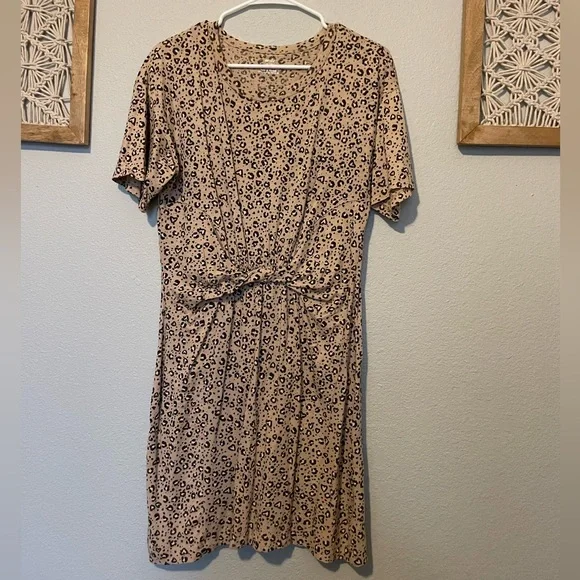 sachin and babi light blue dress Old Navy Leopard Cheetah Print Fit & Flare